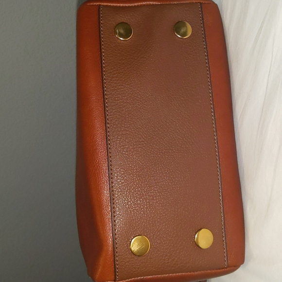 Fossil Sydney satchel crossbody bag tote brown - Picture 7 of 9